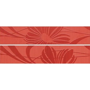 WLAGE063.1 Listela Flora Rosso 5x25 (set 2ks)