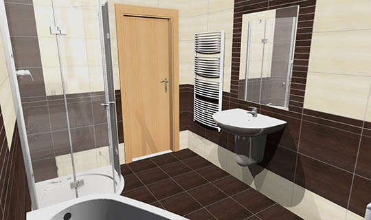 3D vizualizace koupelen a WC
